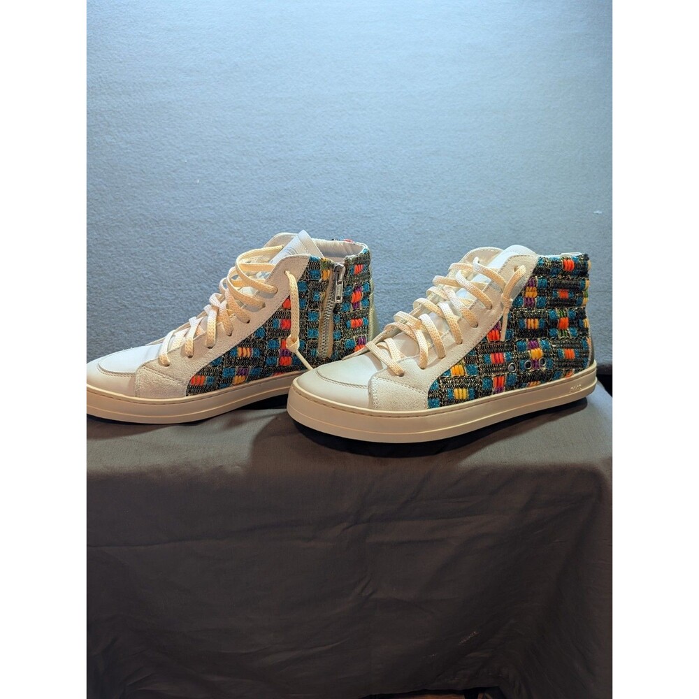 P448 Skate Womens US 6.5-7 EU 37 Multicolor Tweed High Top Sneakers New No Box